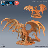 Ancient Blue Zombie Dragon 3D-printed model